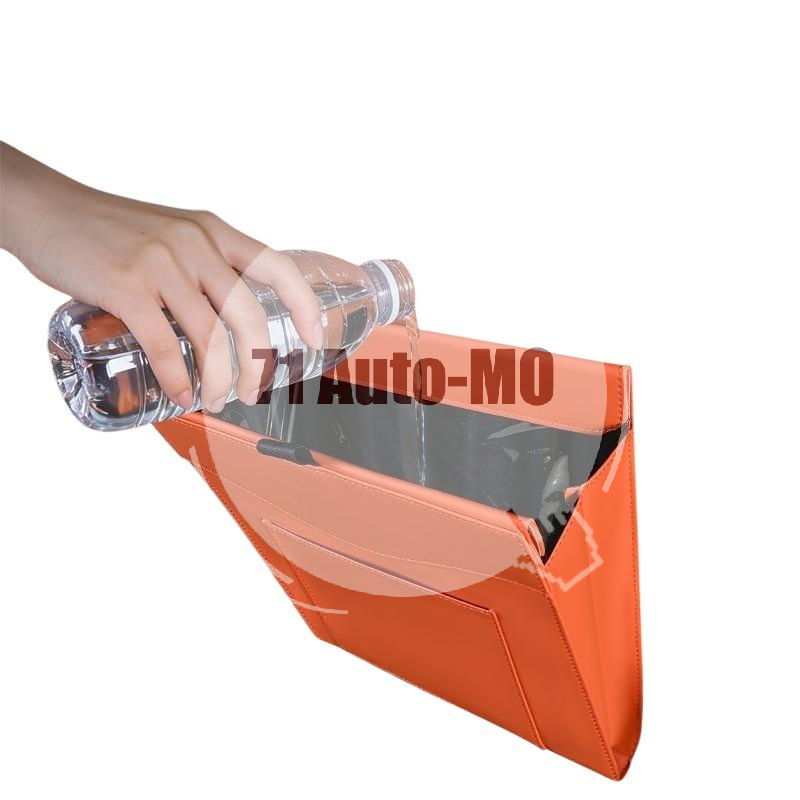 Waterproof Car Trash Can With Lid - Car Trash Can Waterproof Magnetic Hanging