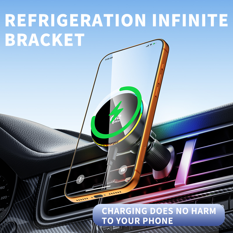 qi2.2 25W Car Wireless Charger - Magnetic Phone Holder For Car Vent recension och pris