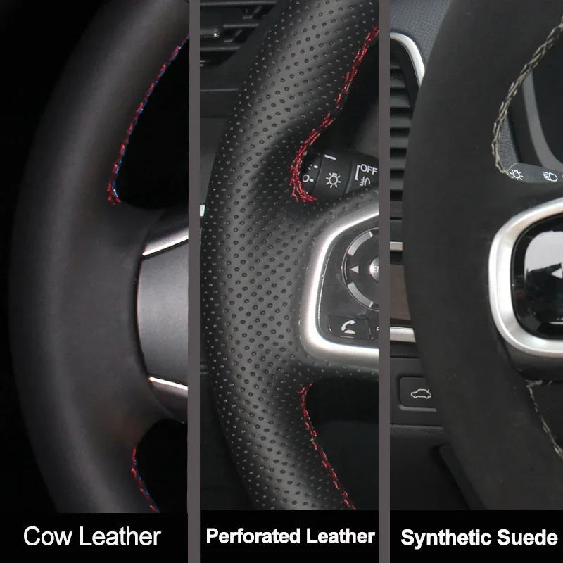 For Kia Sorento 2003-2009 Hand - Car Steering Wheel Cover Anti Slip Breathable recension och pris