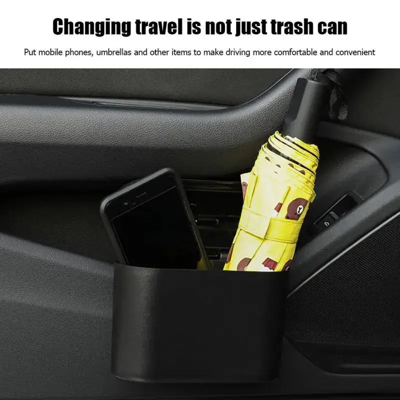 Mini Car Trash Can with Push-O - Waterproof Car Trash Can With Lid recension och pris