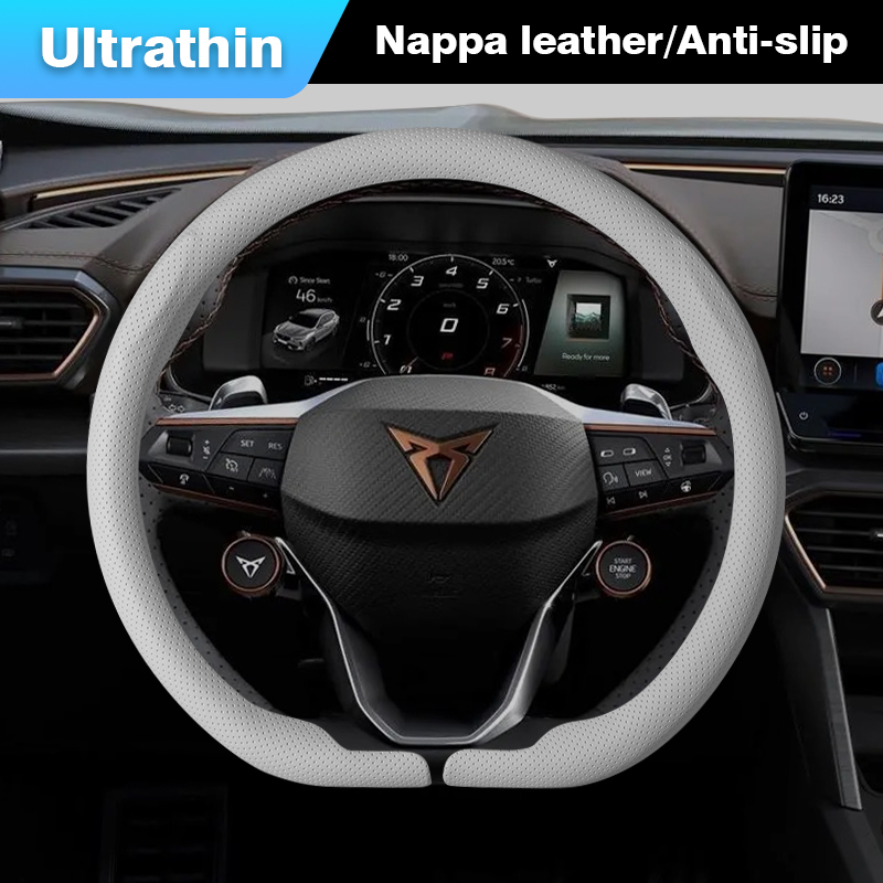Compatible with Cupra Tavascan - Car Steering Wheel Cover Anti Slip Breathable recension och pris