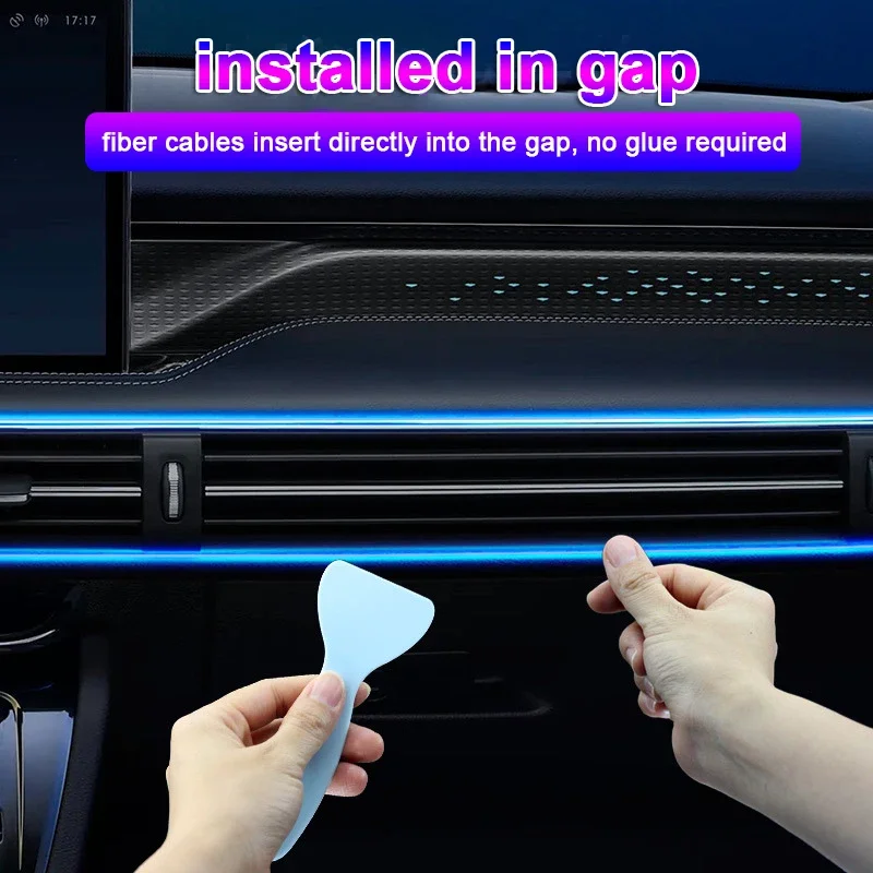 1/2/3/4/5M RGB Car Interior Am - Led Ambient Interior Car Lights App Control recension och pris