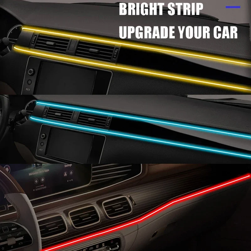 1/2/3/4/5M RGB Car Interior Am - Led Ambient Interior Car Lights App Control recension och pris