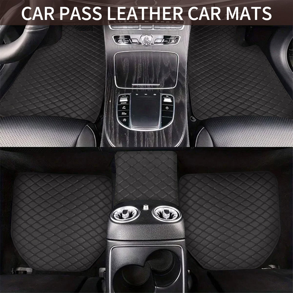Universal 5Pcs Leather Car Flo - Car Floor Mats Universal Waterproof Leather recension och pris