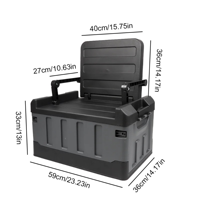 Large Foldable Storage Box Por - Car Trunk Organizer Foldable Storage Box recension och pris