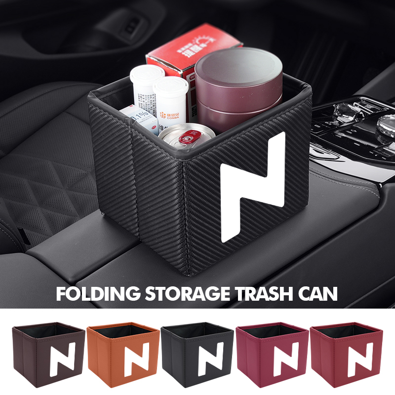 Car Trash Can Foldable Garbage - Waterproof Car Trash Can With Lid recension och pris