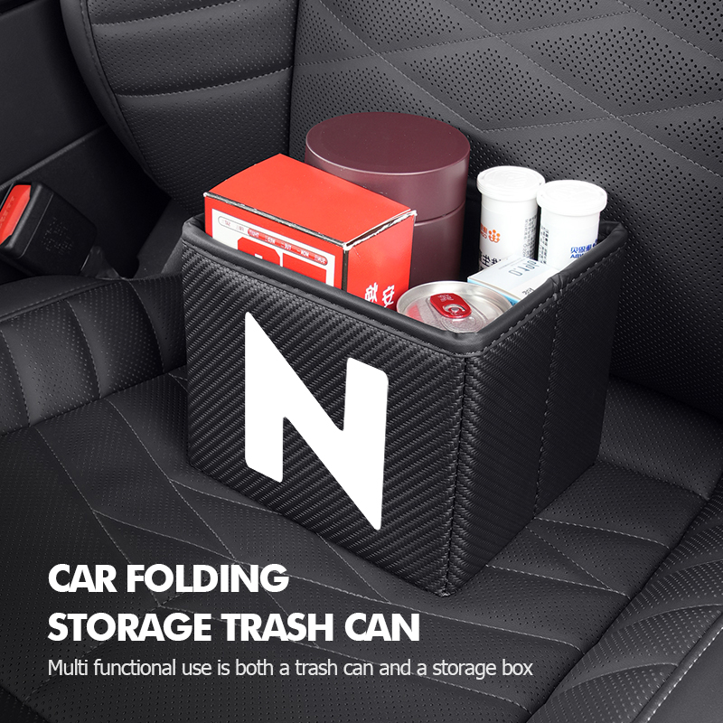 Car Trash Can Foldable Garbage - Waterproof Car Trash Can With Lid recension och pris