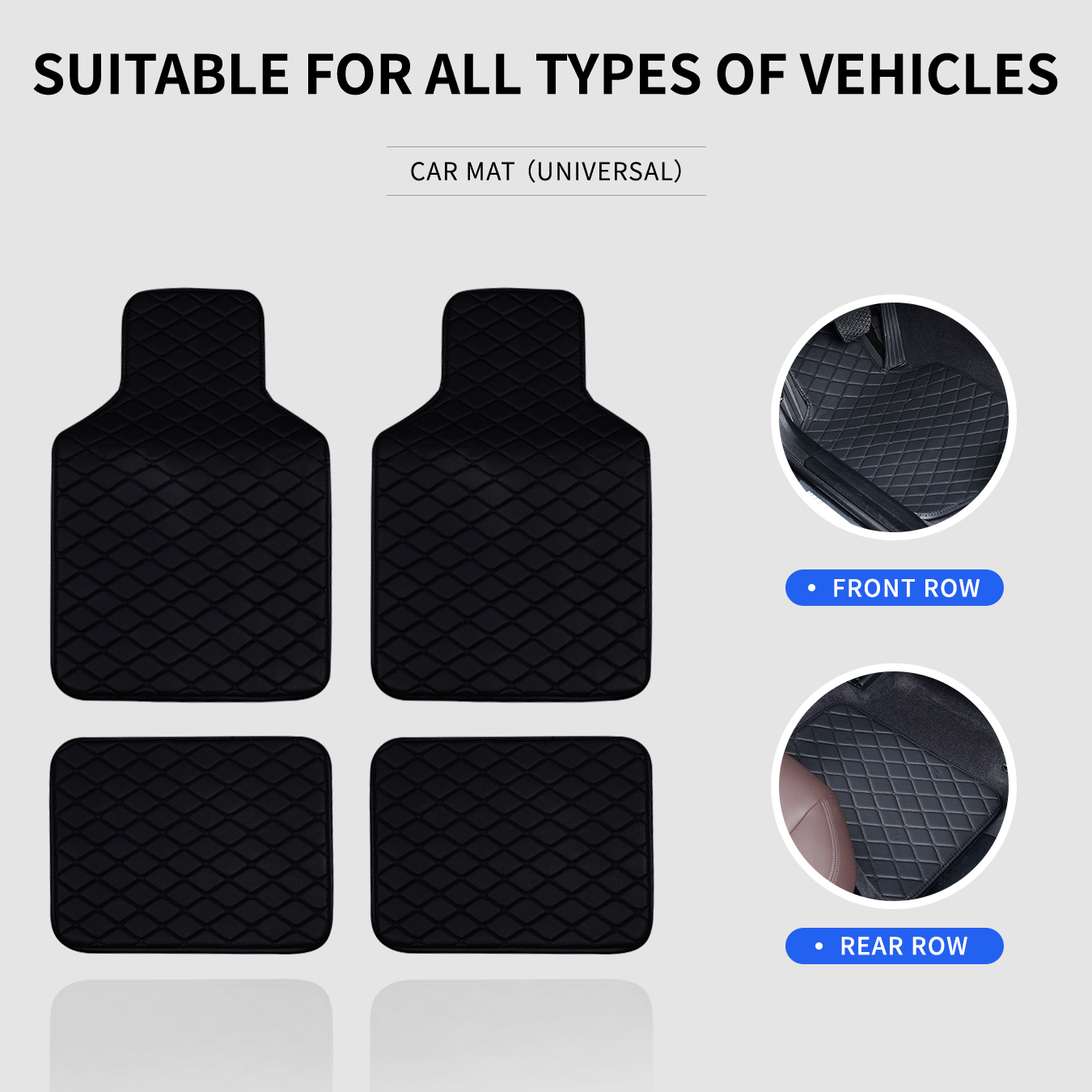 Car Floor Mats Full Set Univer - Car Floor Mats Universal Waterproof Leather recension och pris