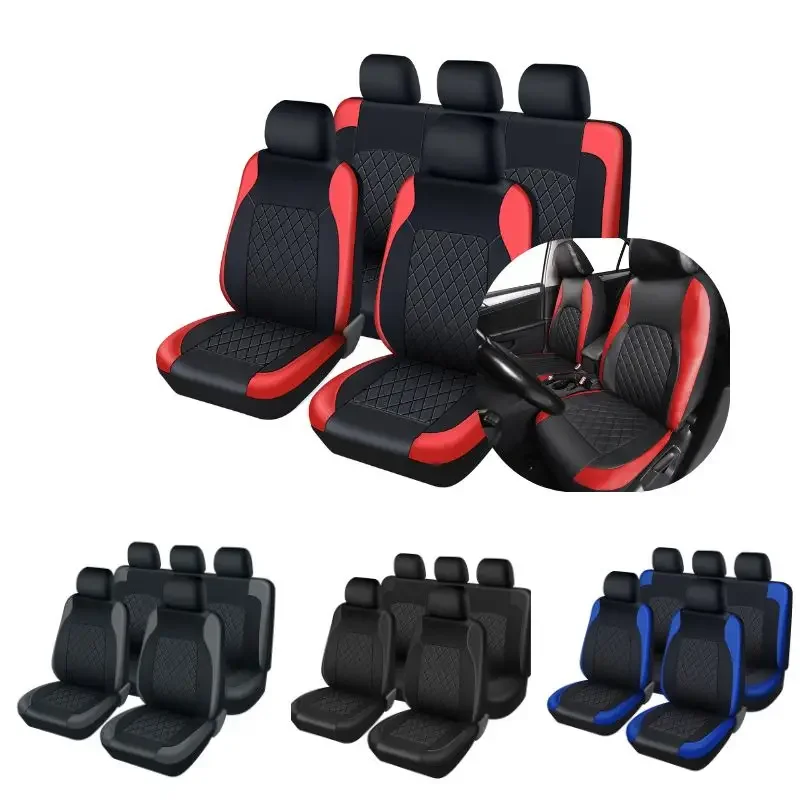 Universal Faux Leather Car Sea - Leather Car Seat Covers Full Set Universal recension och pris