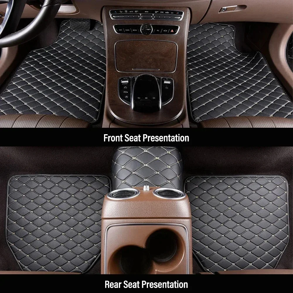 Car Floor Mats 4PCS Universal  - Car Floor Mats Universal Waterproof Leather recension och pris