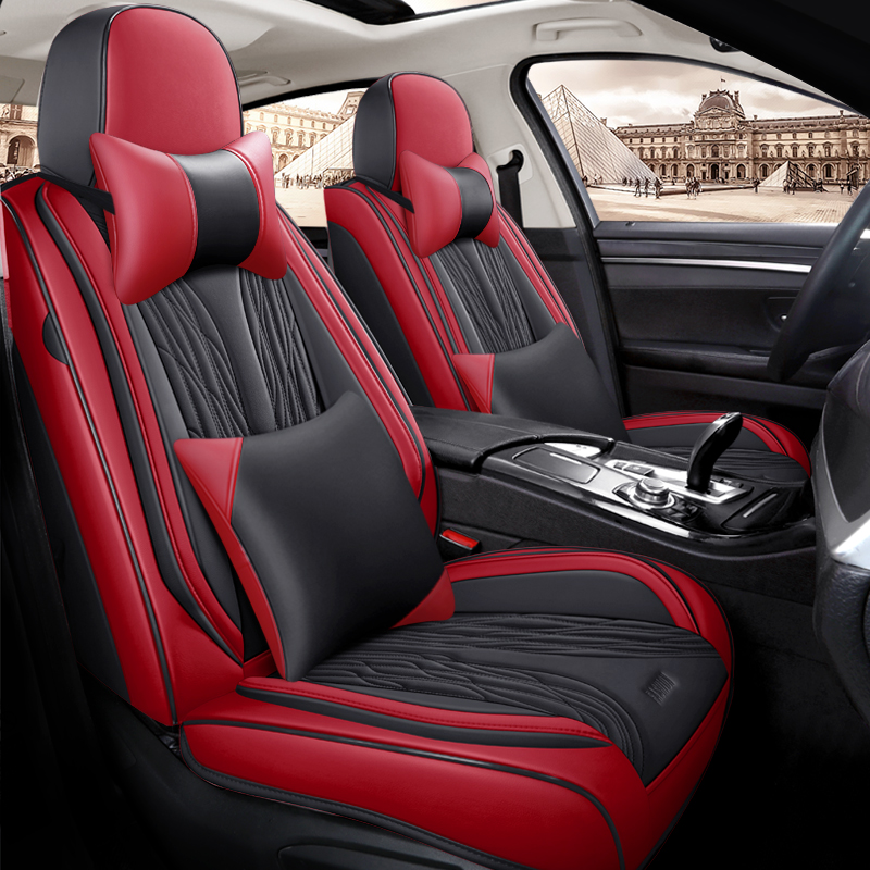 New Design Luxury Leather Car  - Leather Car Seat Covers Full Set Universal recension och pris