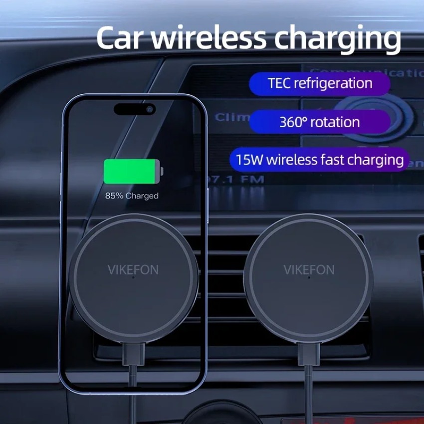 Car Wireless Charger Magnetic  - Magnetic Phone Holder For Car Vent recension och pris