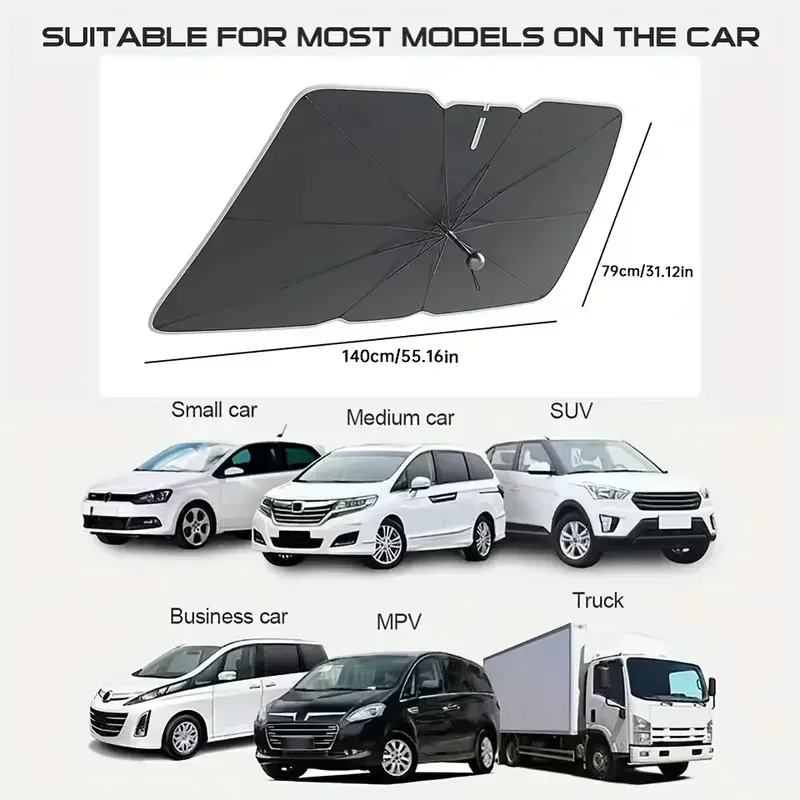 Multi Purpose Convenient Folda - Car Sunshade Windshield Umbrella Foldable recension och pris