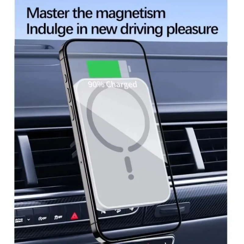 30W Magnetic Car Wireless Char - Magnetic Phone Holder For Car Vent recension och pris
