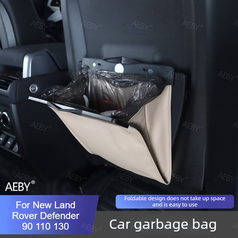 For New Land Rover Defender 90 - Waterproof Car Trash Can With Lid recension och pris