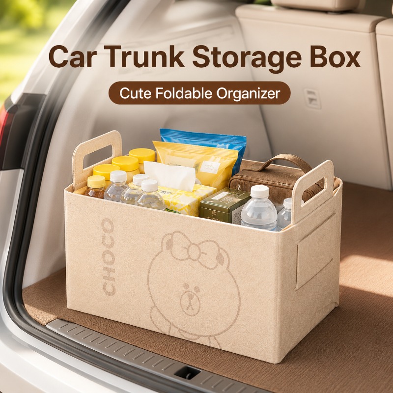 20L Large Felt Trunk Organizer - Car Trunk Organizer Foldable Storage Box recension och pris