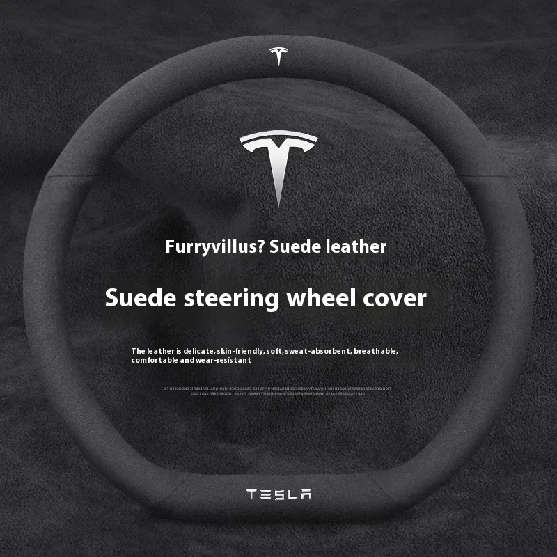 Suede Anti-slip Leather Car St - Car Steering Wheel Cover Anti Slip Breathable recension och pris