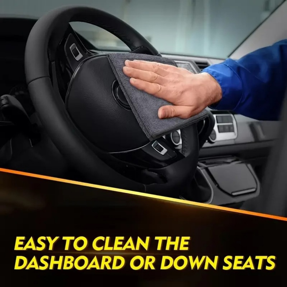 Black Microfiber Cleaning Clot - Microfiber Car Drying Towel Super Absorbent recension och pris
