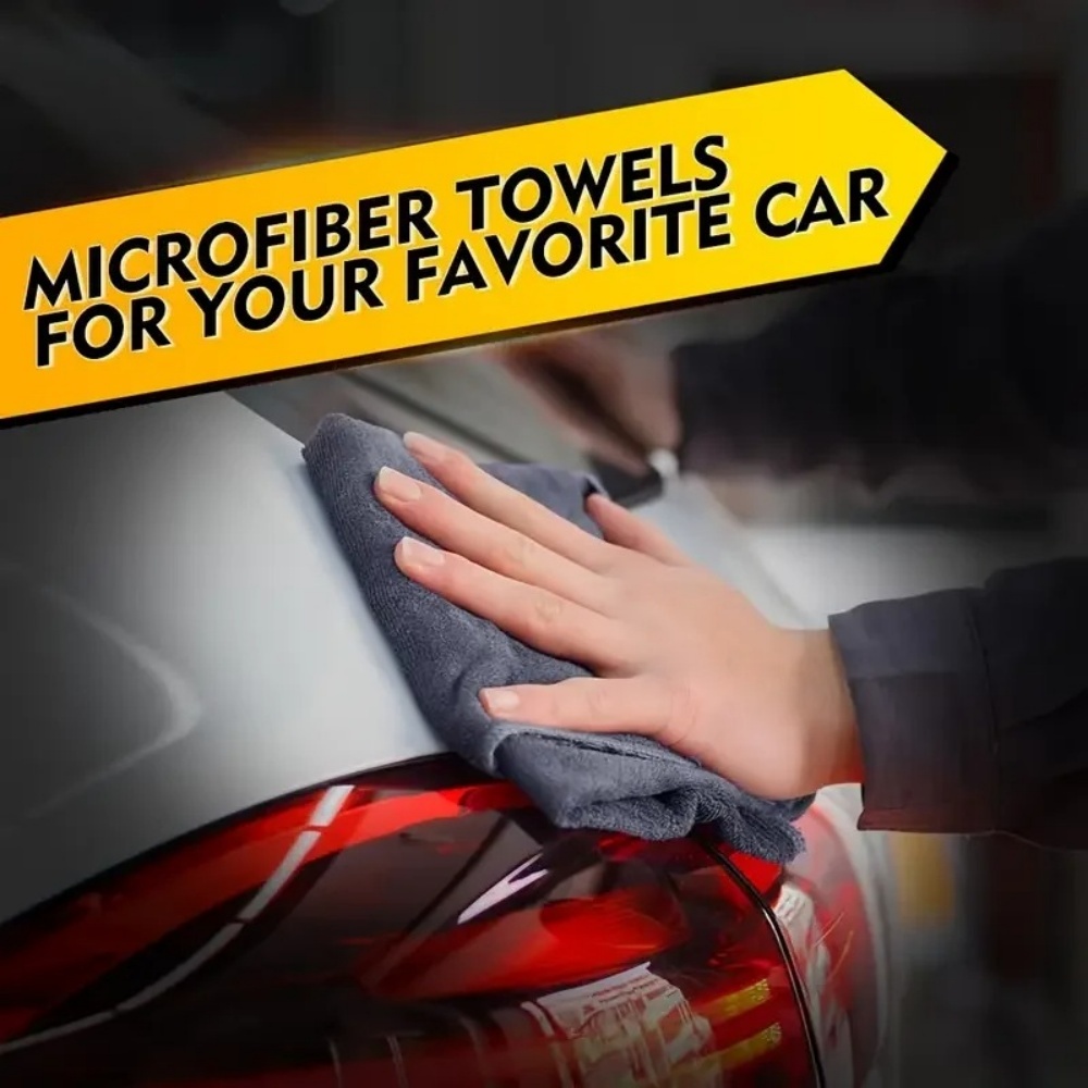Black Microfiber Cleaning Clot - Microfiber Car Drying Towel Super Absorbent recension och pris