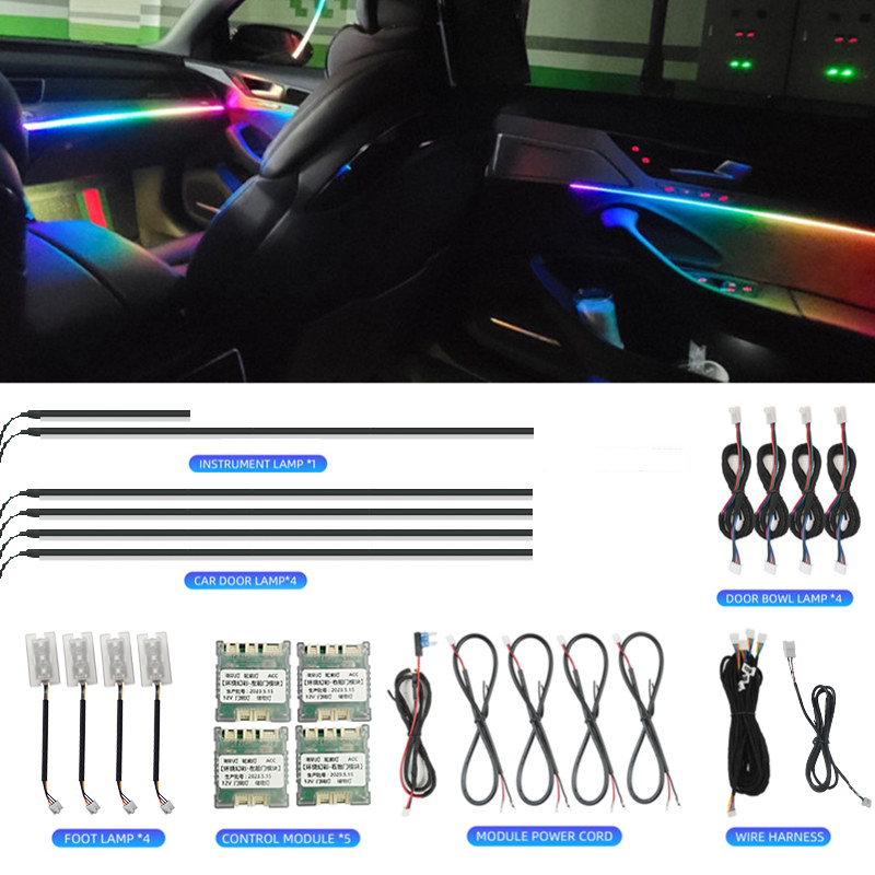 LED Car Interior Ambient Light - Led Ambient Interior Car Lights App Control recension och pris
