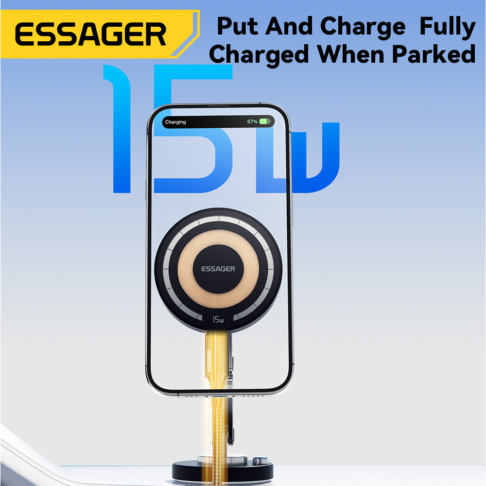 Essager Magnetic Wireless Char - Wireless Car Charger Mount Fast Charging recension och pris