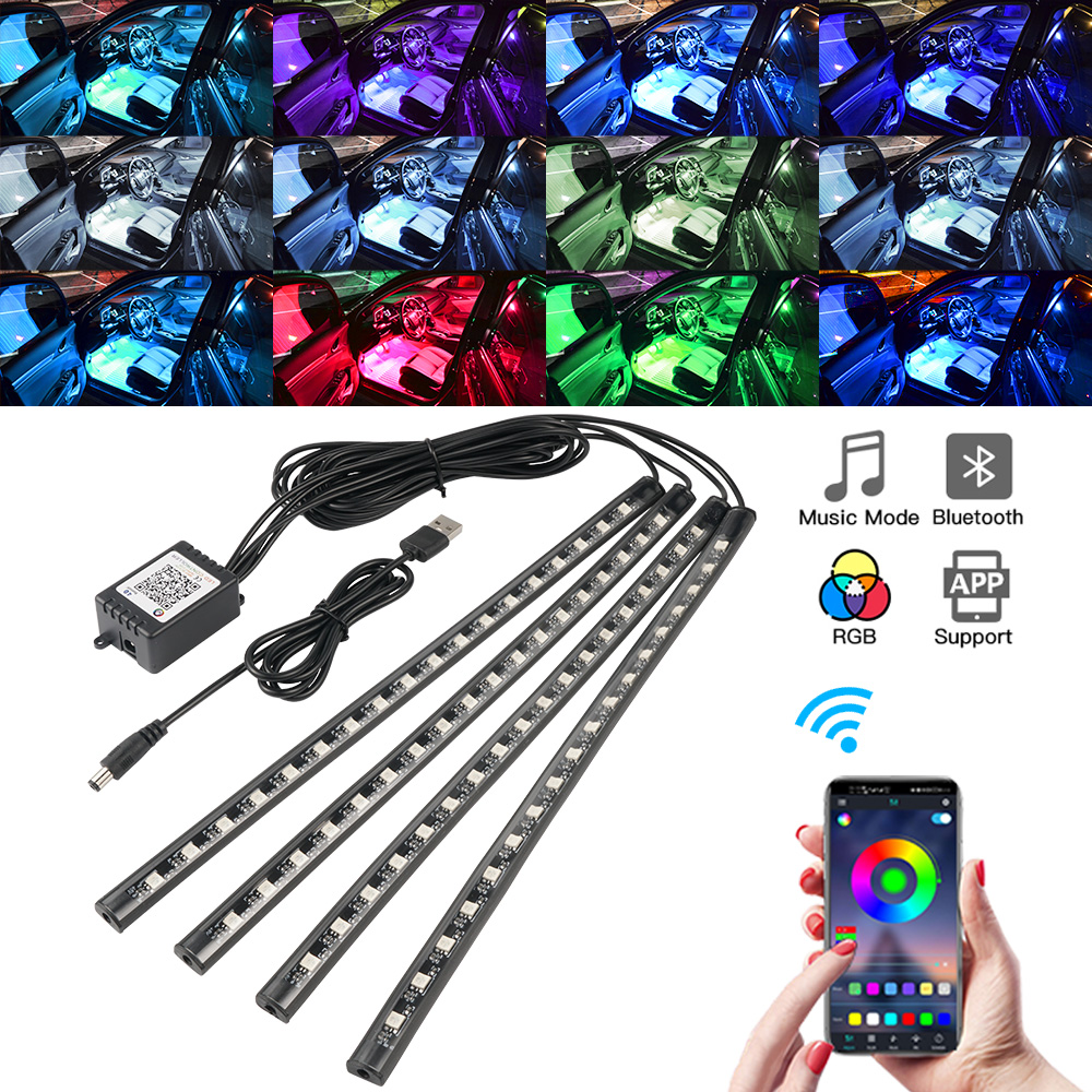 Neon LED Interior Car Light AP - Led Ambient Interior Car Lights App Control recension och pris