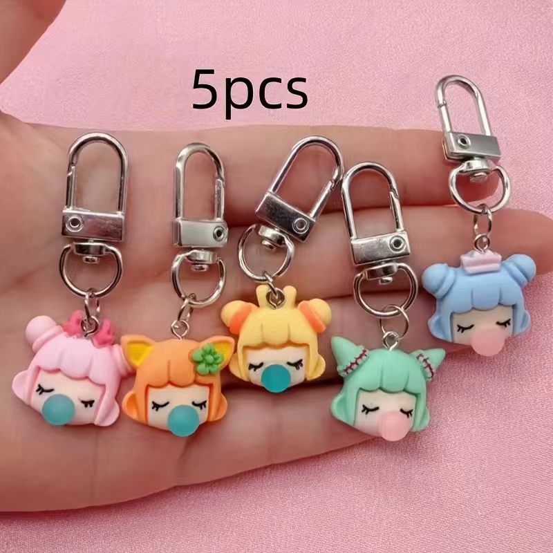 5pcs resin girl keychain, suit - Car Accessories recension och pris