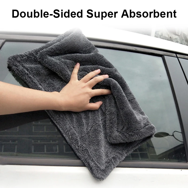 1-3Pcs Car Wash Microfiber Twi - Microfiber Car Drying Towel Super Absorbent recension och pris