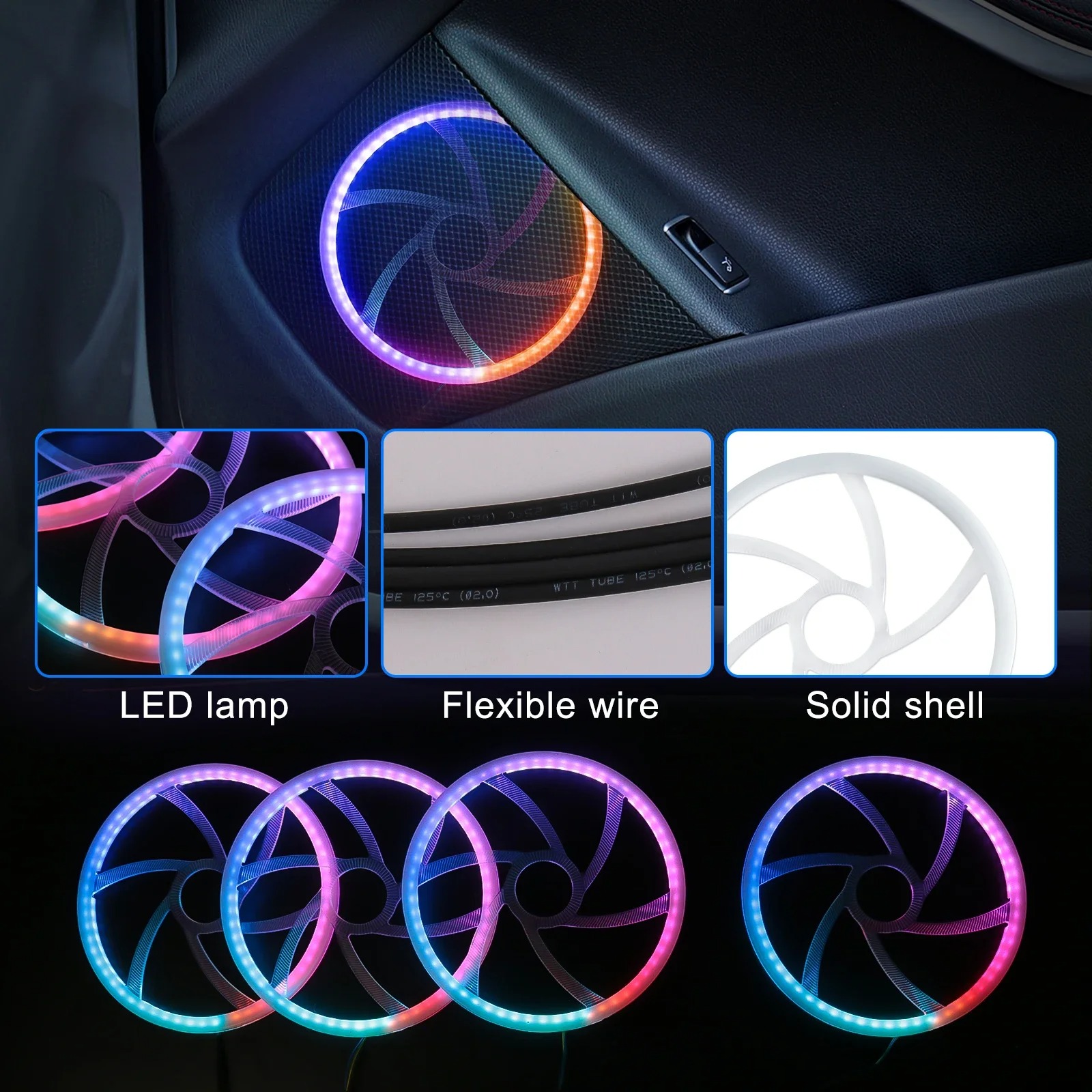 22 in 1 Premium Automotive LED - Led Ambient Interior Car Lights App Control recension och pris