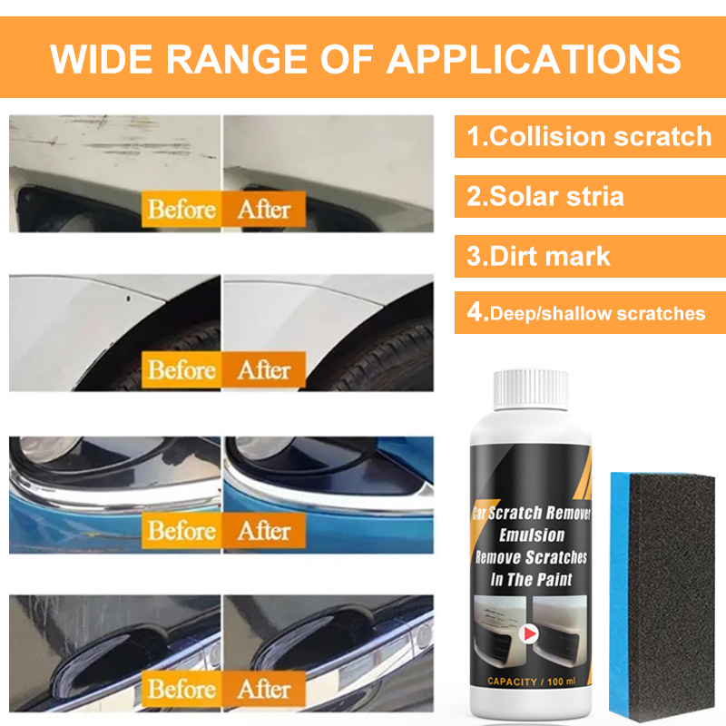 Car Scratch Remover Paint Care - Car Scratch Repair Polishing Wax Paste recension och pris